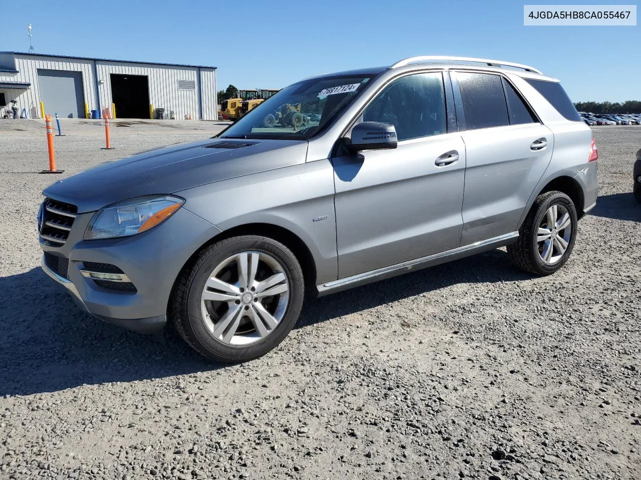 2012 Mercedes-Benz Ml 350 4Matic VIN: 4JGDA5HB8CA055467 Lot: 76917124