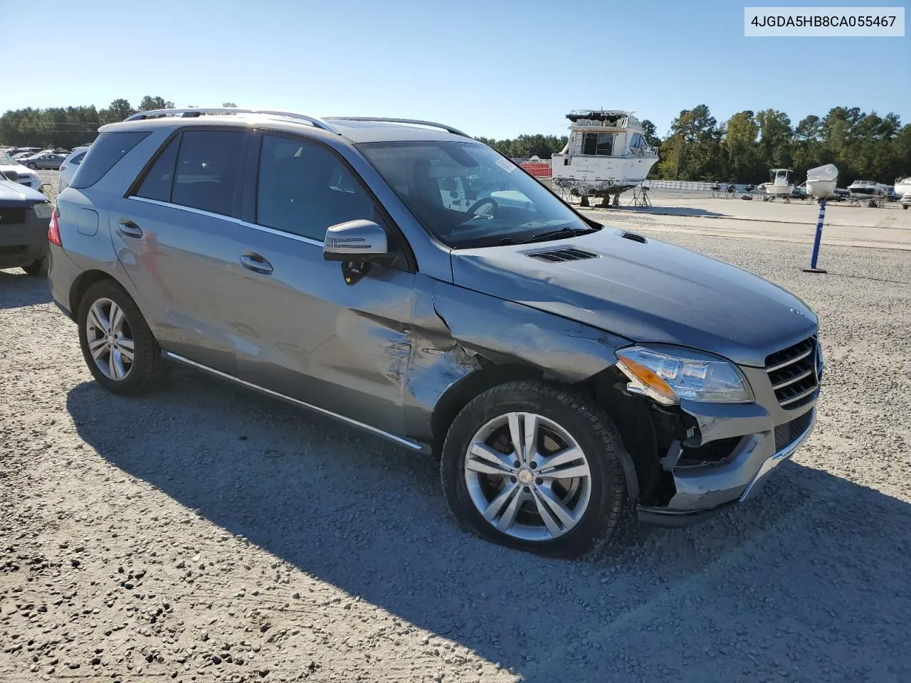 2012 Mercedes-Benz Ml 350 4Matic VIN: 4JGDA5HB8CA055467 Lot: 76917124