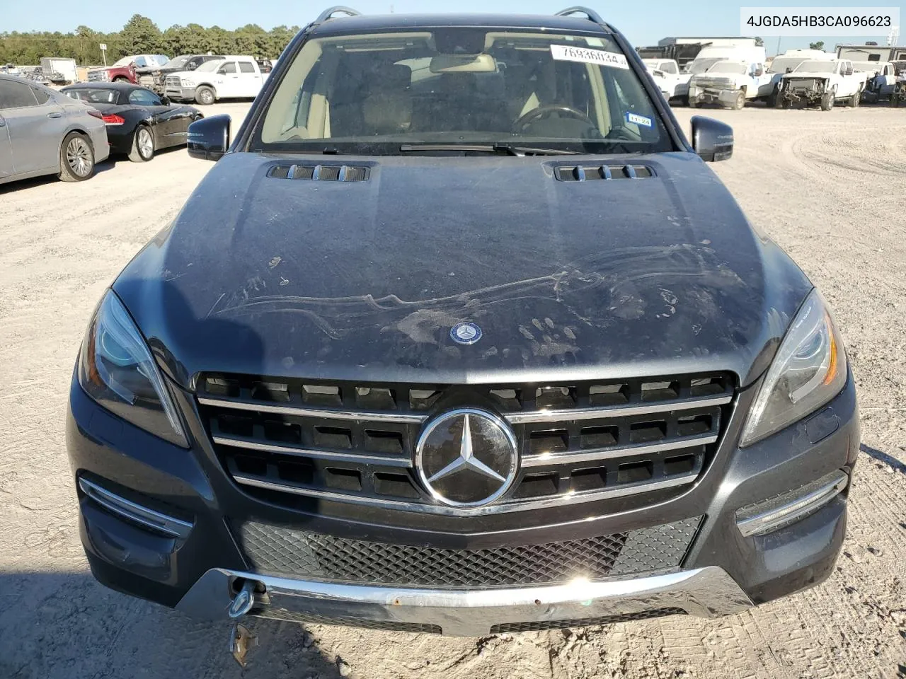 2012 Mercedes-Benz Ml 350 4Matic VIN: 4JGDA5HB3CA096623 Lot: 76936034