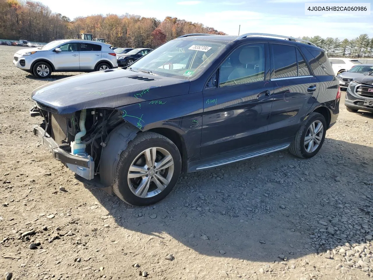 2012 Mercedes-Benz Ml 350 4Matic VIN: 4JGDA5HB2CA060986 Lot: 78352704