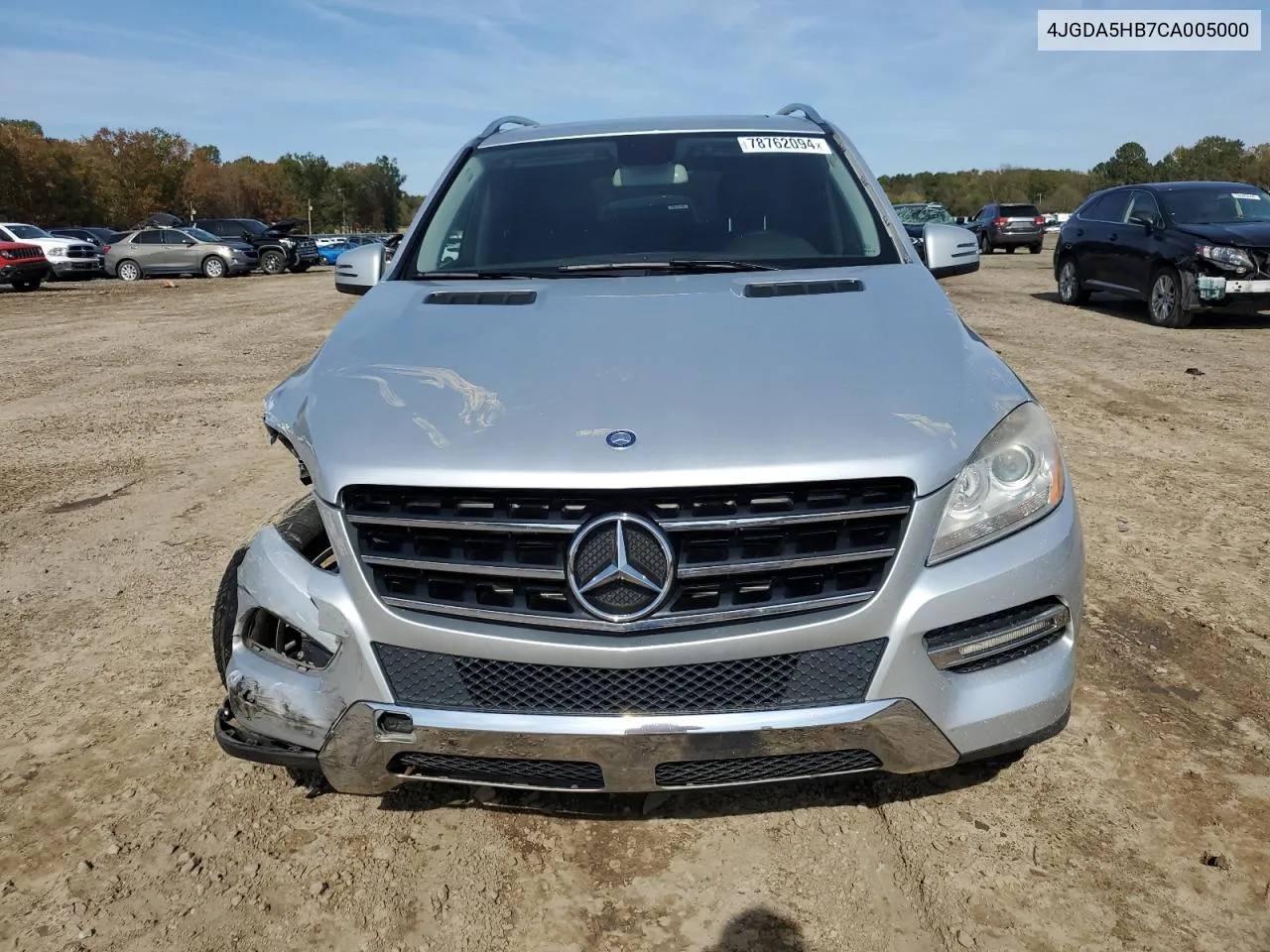 2012 Mercedes-Benz Ml 350 4Matic VIN: 4JGDA5HB7CA005000 Lot: 78762094