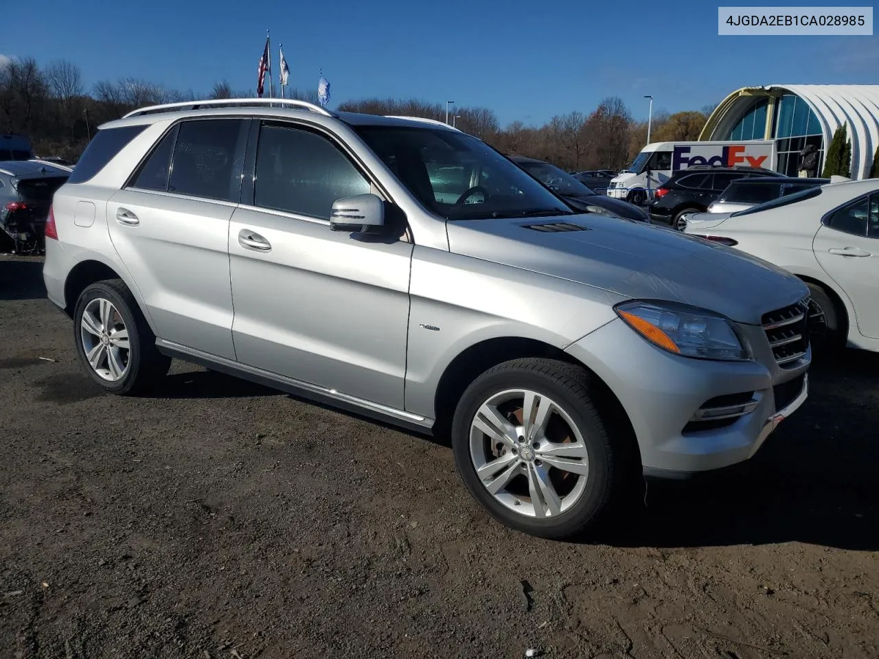 2012 Mercedes-Benz Ml 350 Bluetec VIN: 4JGDA2EB1CA028985 Lot: 79497214