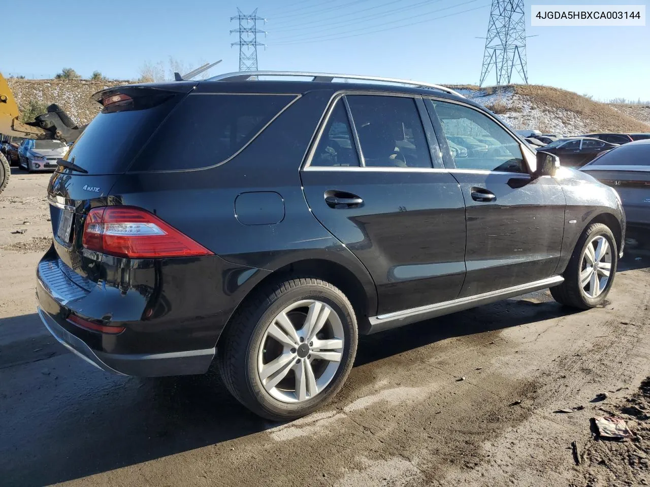 2012 Mercedes-Benz Ml 350 4Matic VIN: 4JGDA5HBXCA003144 Lot: 80520084