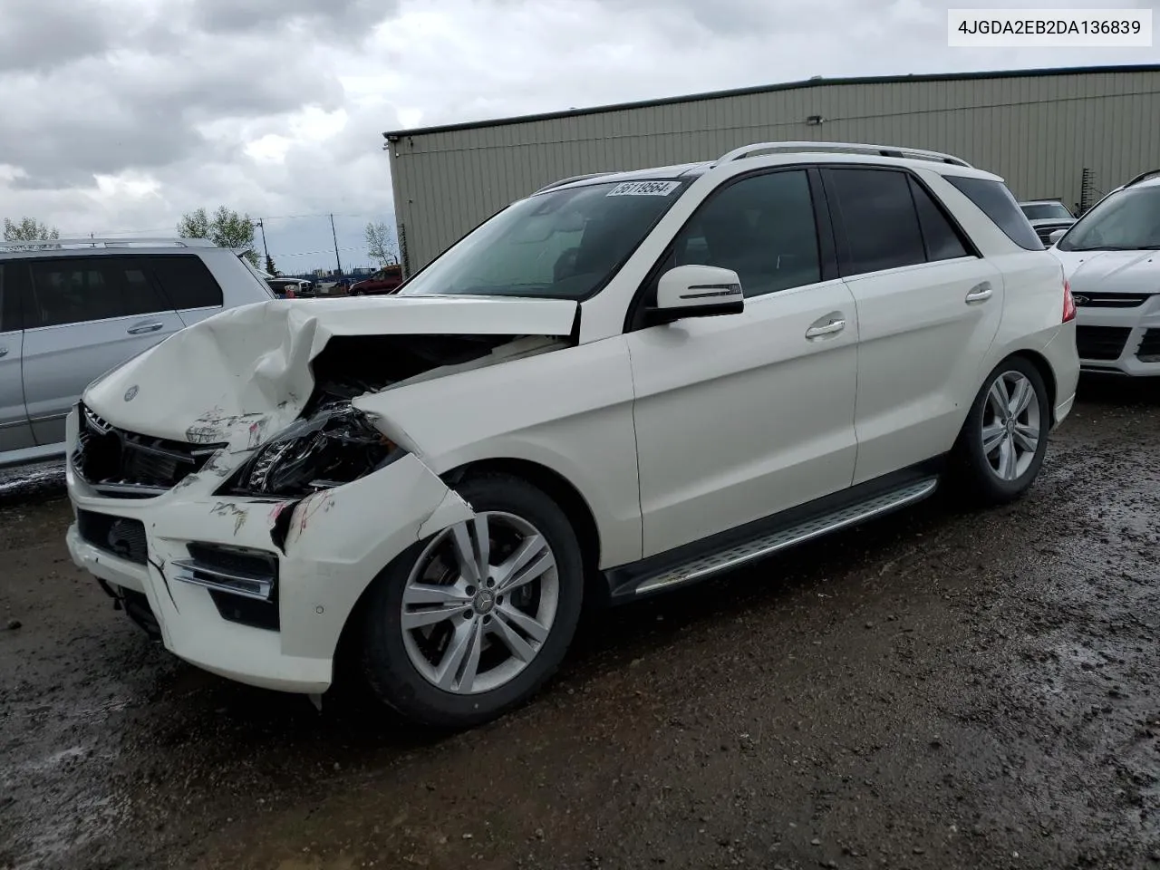 2013 Mercedes-Benz Ml 350 Bluetec VIN: 4JGDA2EB2DA136839 Lot: 56119564