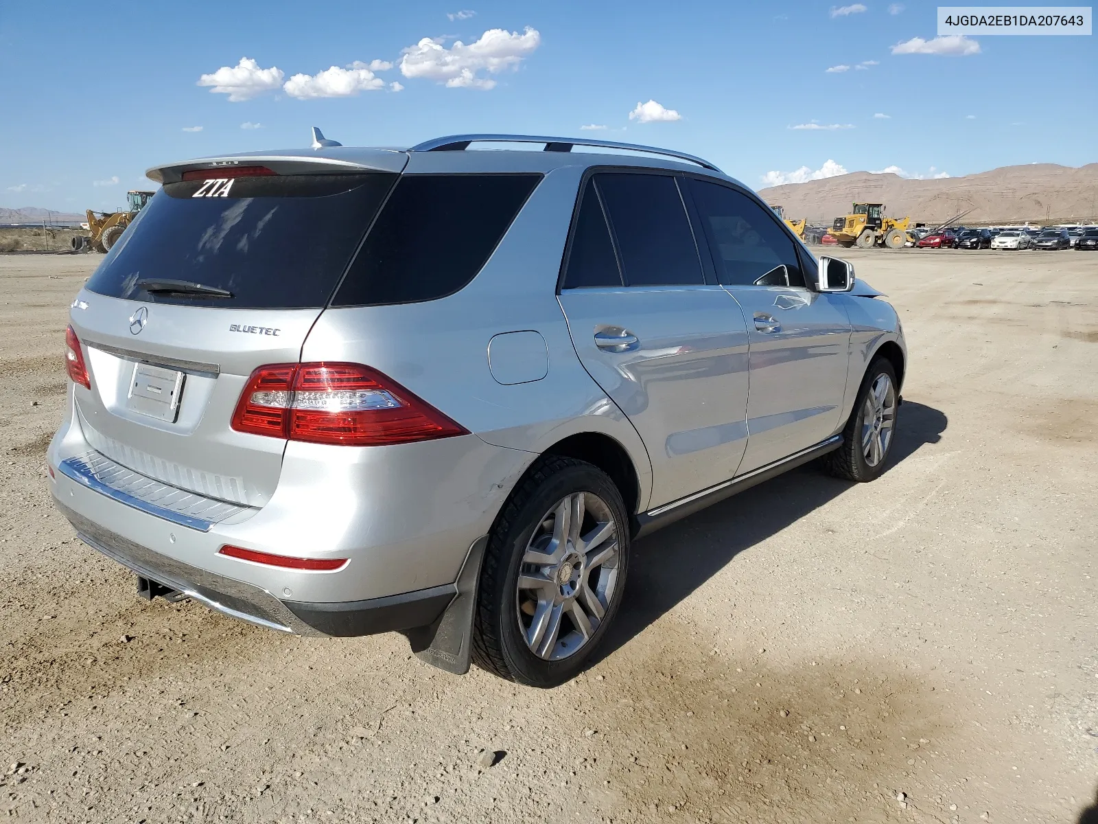 2013 Mercedes-Benz Ml 350 Bluetec VIN: 4JGDA2EB1DA207643 Lot: 67070864