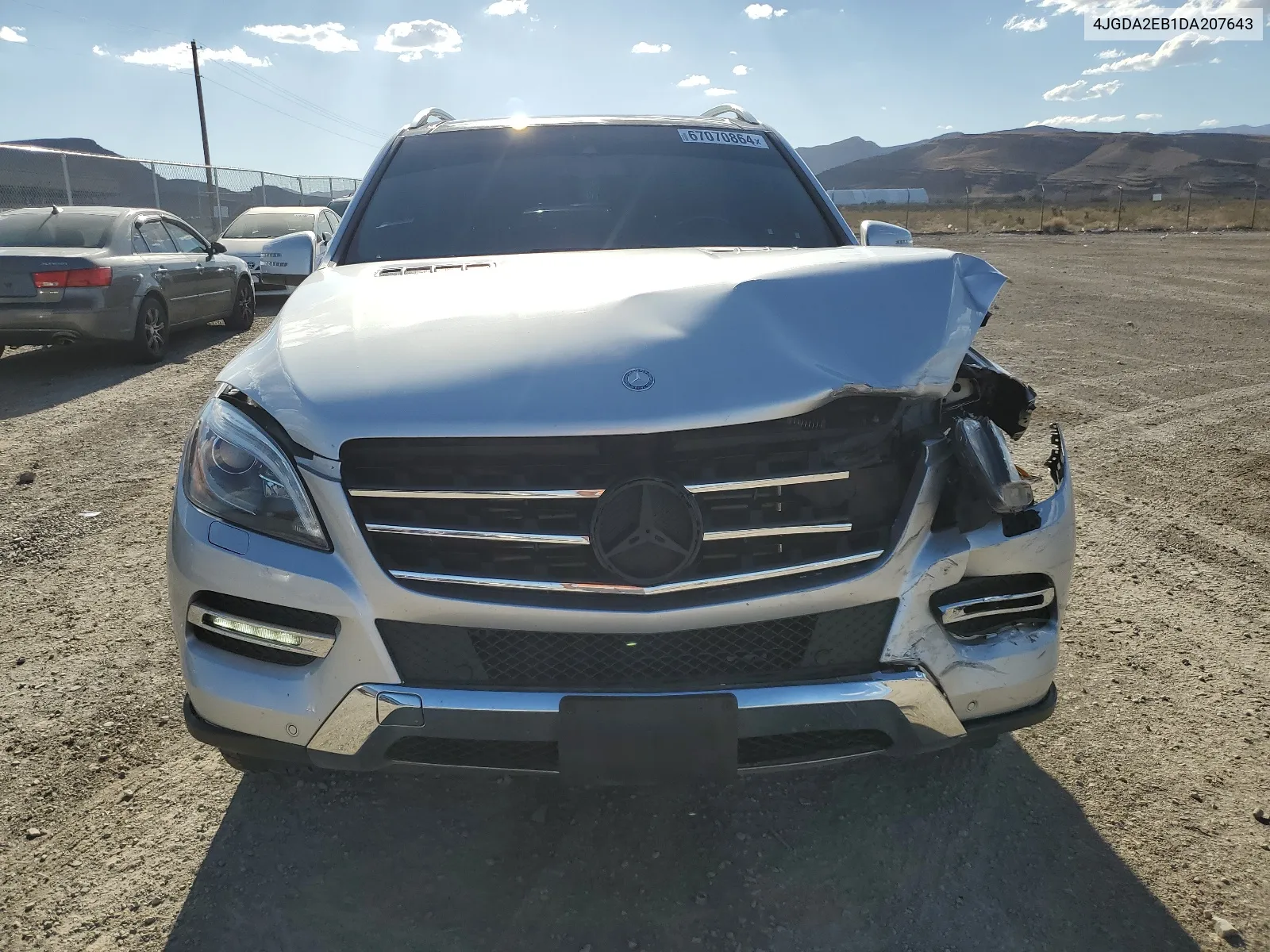 2013 Mercedes-Benz Ml 350 Bluetec VIN: 4JGDA2EB1DA207643 Lot: 67070864