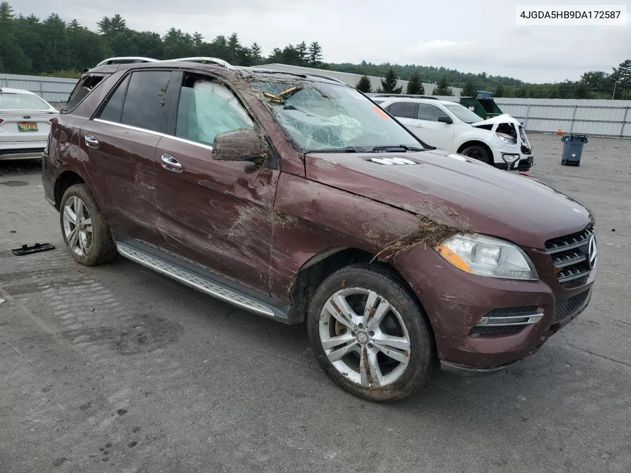 2013 Mercedes-Benz Ml 350 4Matic VIN: 4JGDA5HB9DA172587 Lot: 67646124