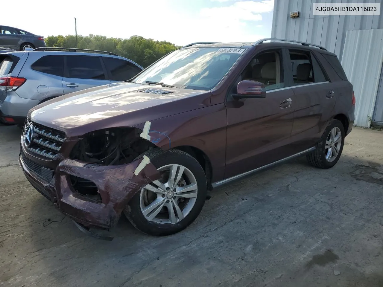 2013 Mercedes-Benz Ml 350 4Matic VIN: 4JGDA5HB1DA116823 Lot: 68883494