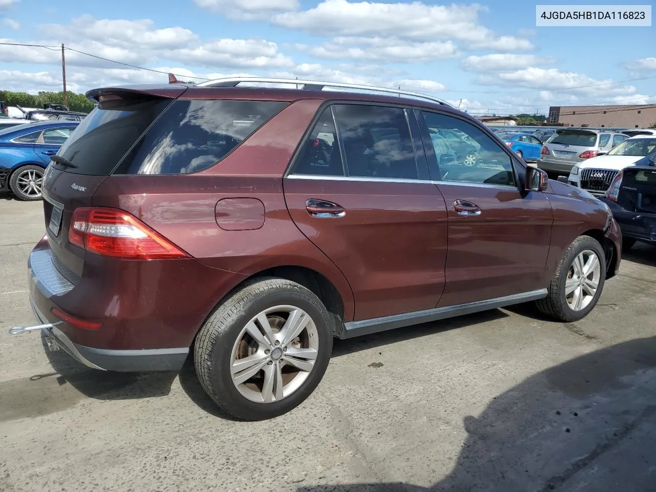 2013 Mercedes-Benz Ml 350 4Matic VIN: 4JGDA5HB1DA116823 Lot: 68883494