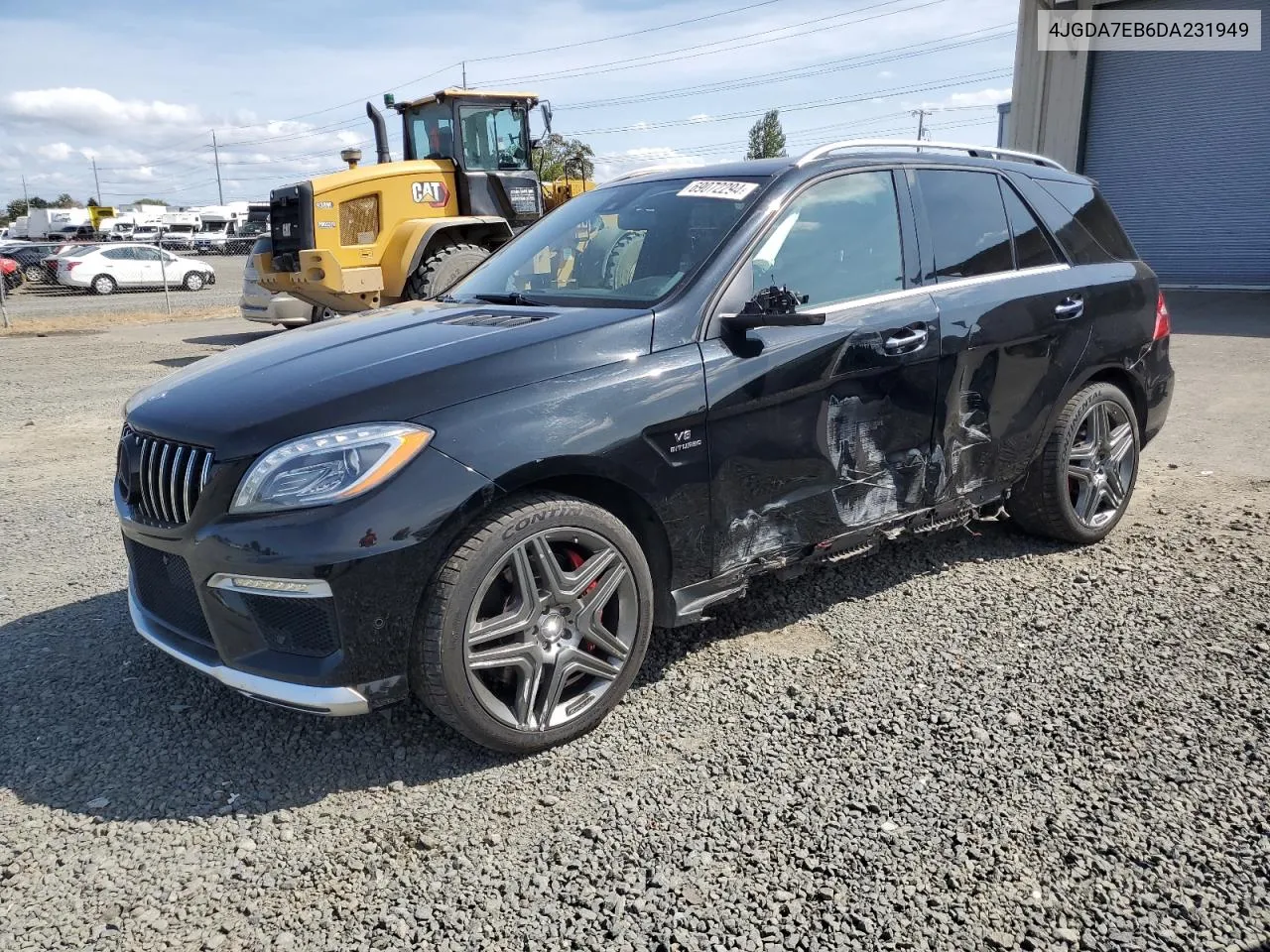 2013 Mercedes-Benz Ml 63 Amg VIN: 4JGDA7EB6DA231949 Lot: 69072294