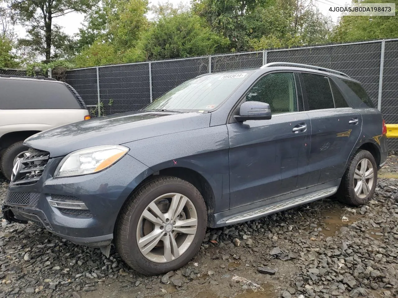 2013 Mercedes-Benz Ml 350 VIN: 4JGDA5JB0DA198473 Lot: 70583614