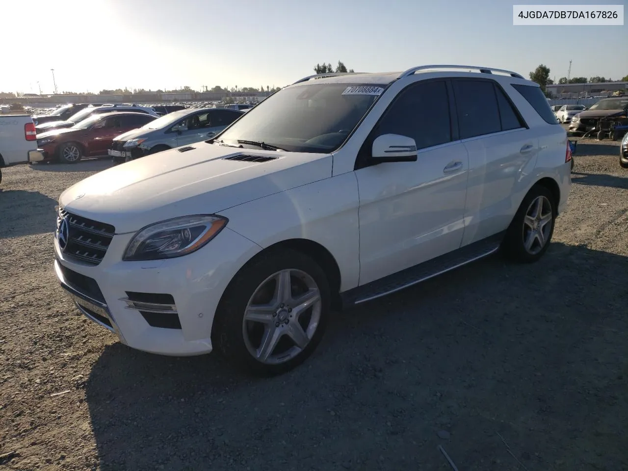 2013 Mercedes-Benz Ml 550 4Matic VIN: 4JGDA7DB7DA167826 Lot: 70708884