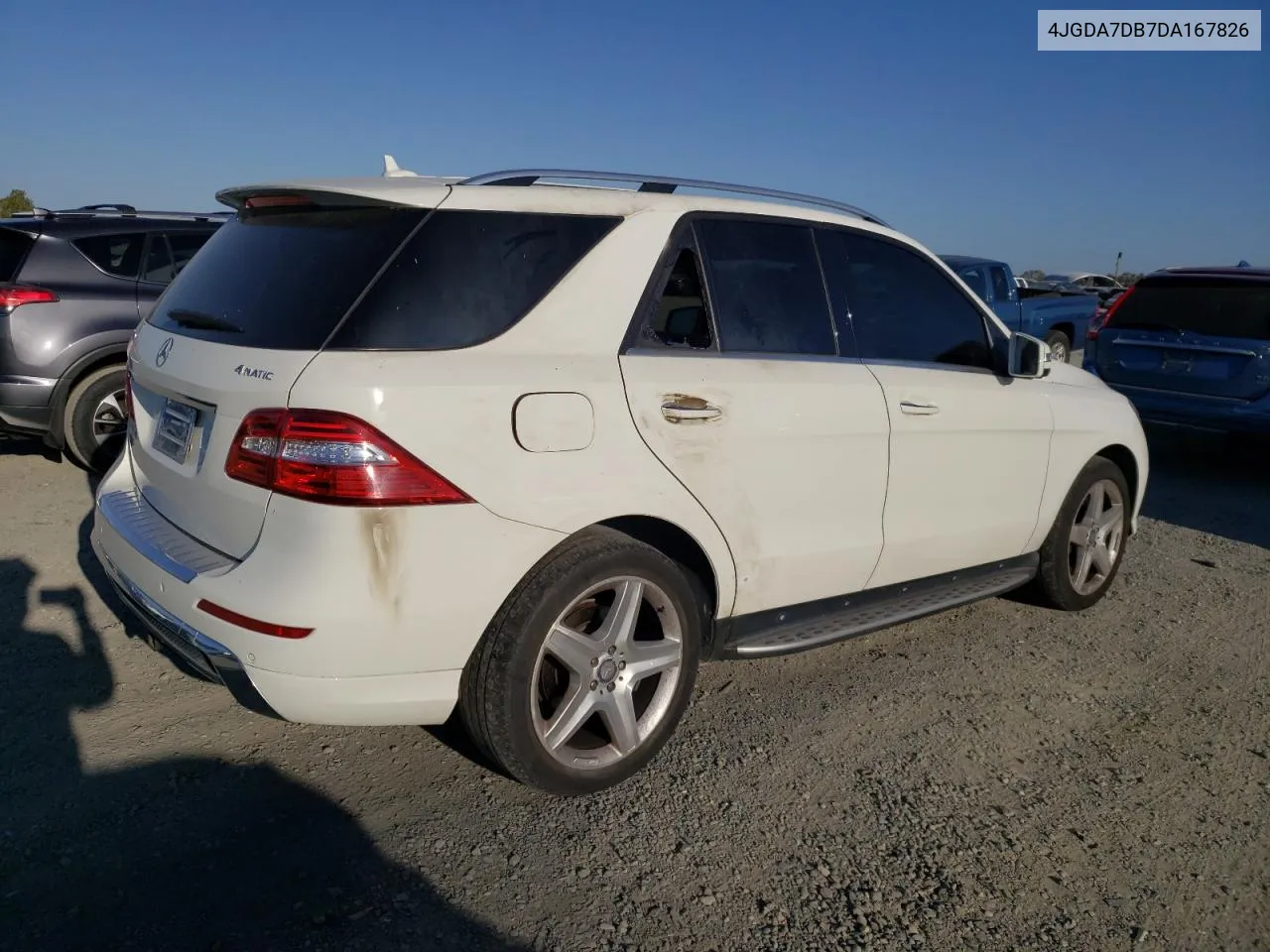 2013 Mercedes-Benz Ml 550 4Matic VIN: 4JGDA7DB7DA167826 Lot: 70708884