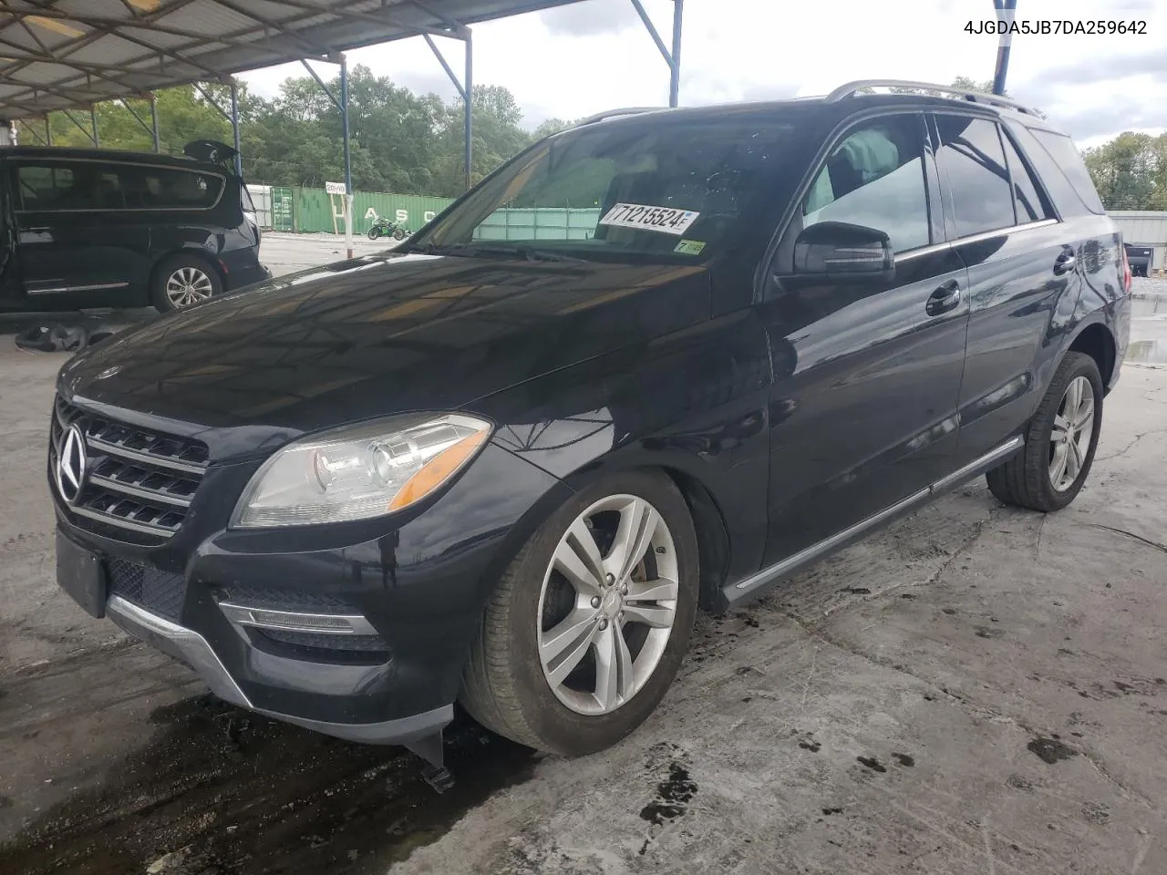 2013 Mercedes-Benz Ml 350 VIN: 4JGDA5JB7DA259642 Lot: 71215524