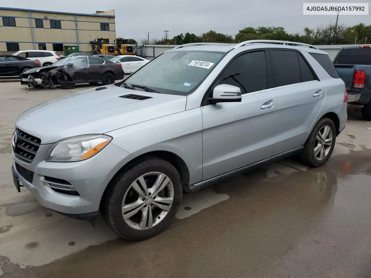 2013 Mercedes-Benz Ml 350 VIN: 4JGDA5JB6DA157992 Lot: 71919374