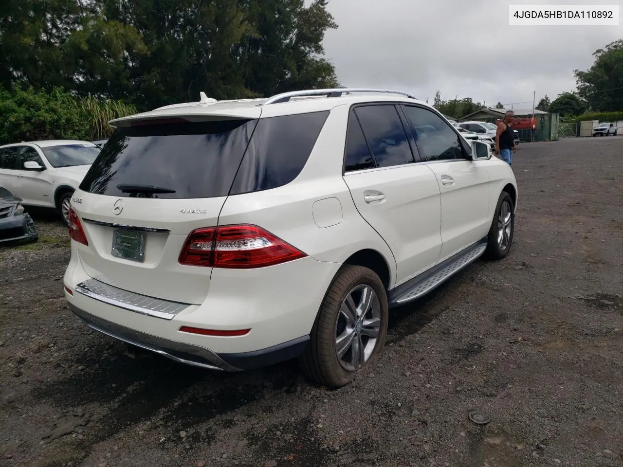 2013 Mercedes-Benz Ml 350 4Matic VIN: 4JGDA5HB1DA110892 Lot: 72052284