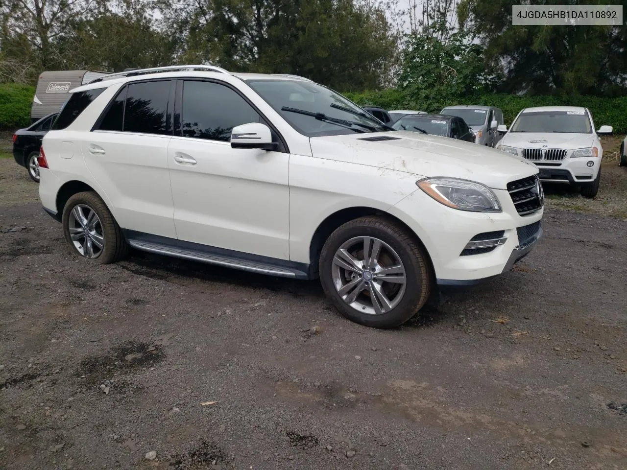 2013 Mercedes-Benz Ml 350 4Matic VIN: 4JGDA5HB1DA110892 Lot: 72052284