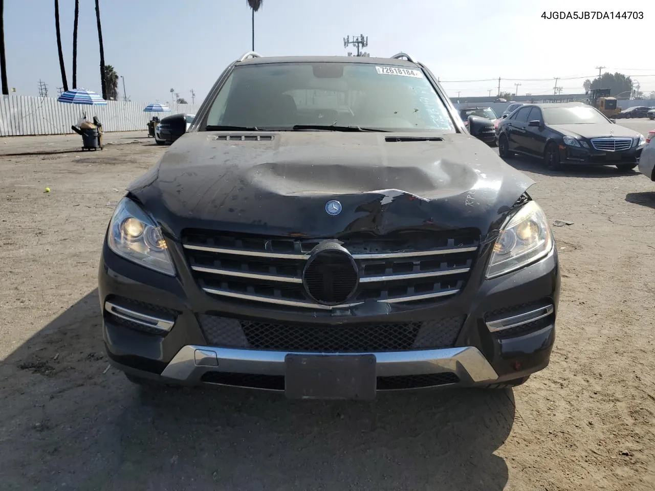 2013 Mercedes-Benz Ml 350 VIN: 4JGDA5JB7DA144703 Lot: 72618184