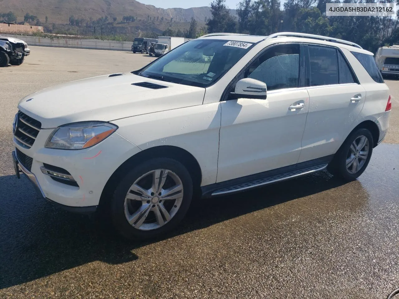 2013 Mercedes-Benz Ml 350 4Matic VIN: 4JGDA5HB3DA212162 Lot: 73807854