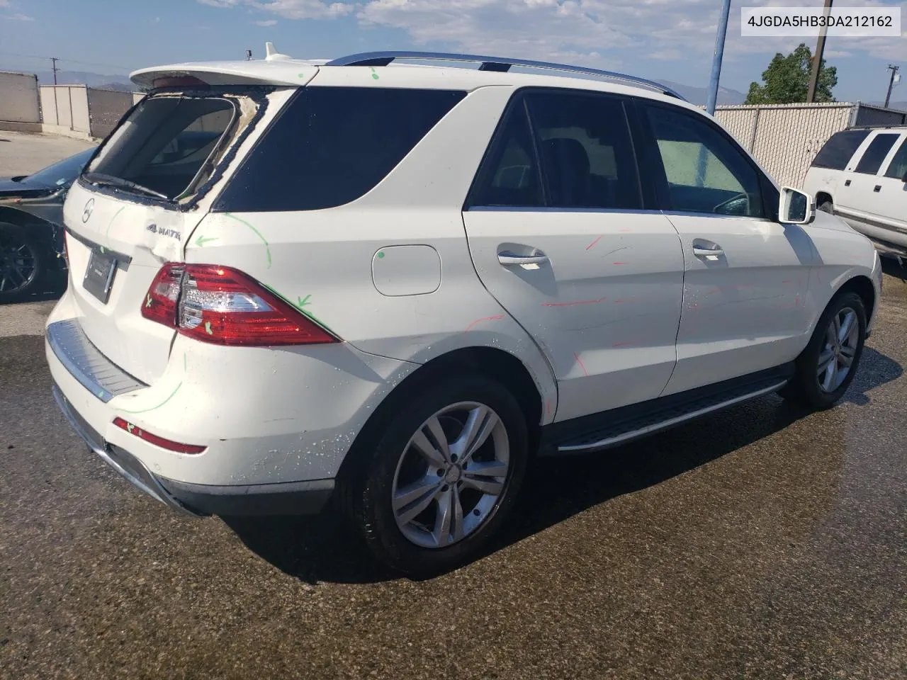 2013 Mercedes-Benz Ml 350 4Matic VIN: 4JGDA5HB3DA212162 Lot: 73807854