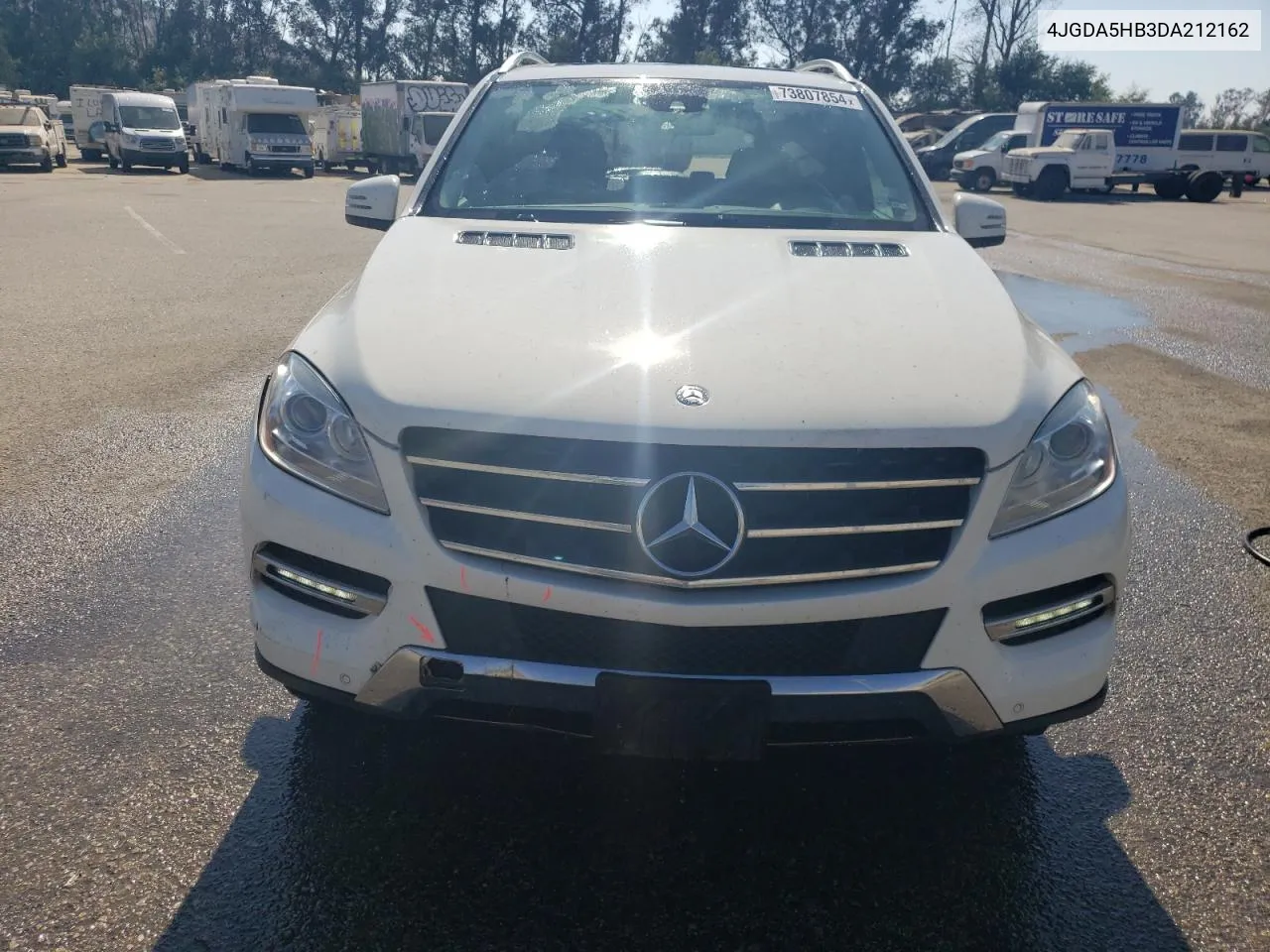 2013 Mercedes-Benz Ml 350 4Matic VIN: 4JGDA5HB3DA212162 Lot: 73807854