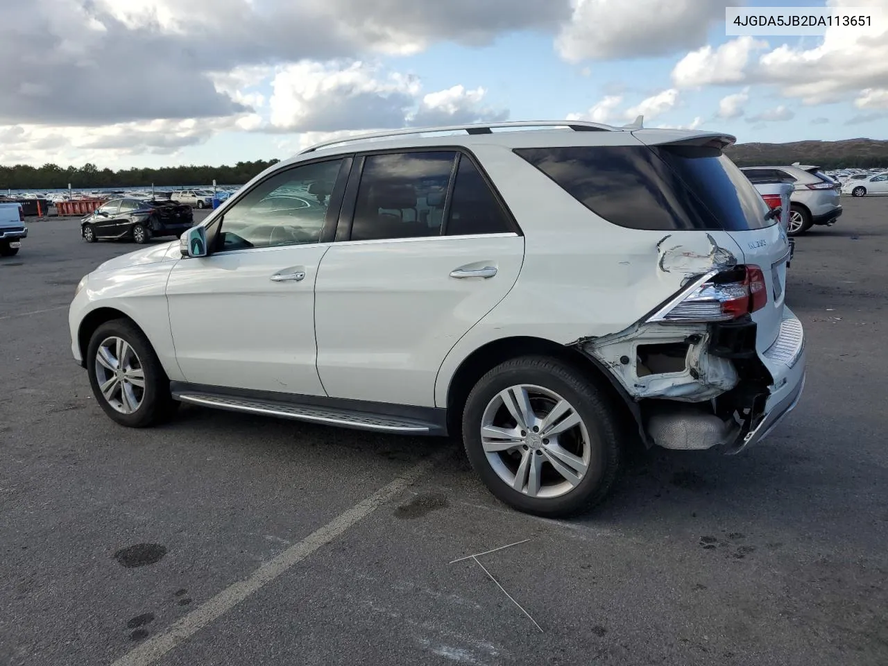 2013 Mercedes-Benz Ml 350 VIN: 4JGDA5JB2DA113651 Lot: 73889494