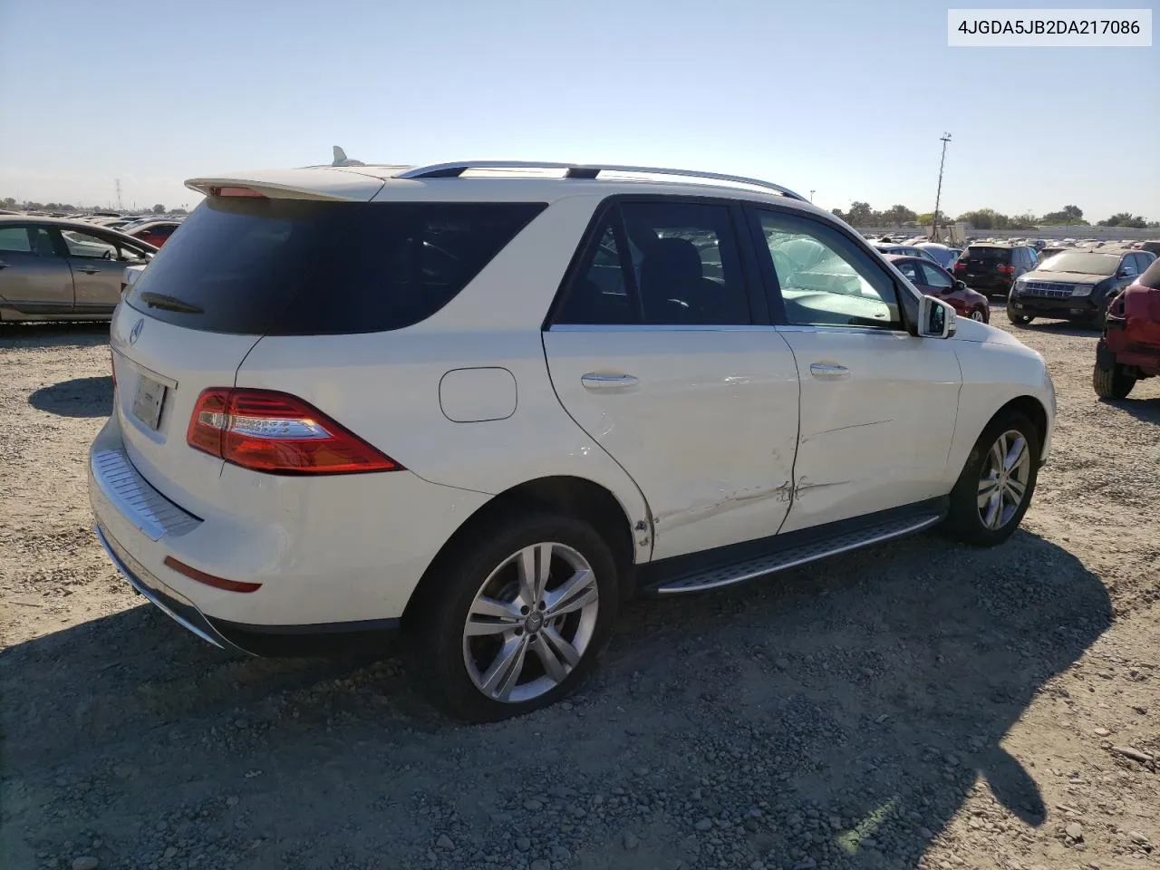 2013 Mercedes-Benz Ml 350 VIN: 4JGDA5JB2DA217086 Lot: 74495714