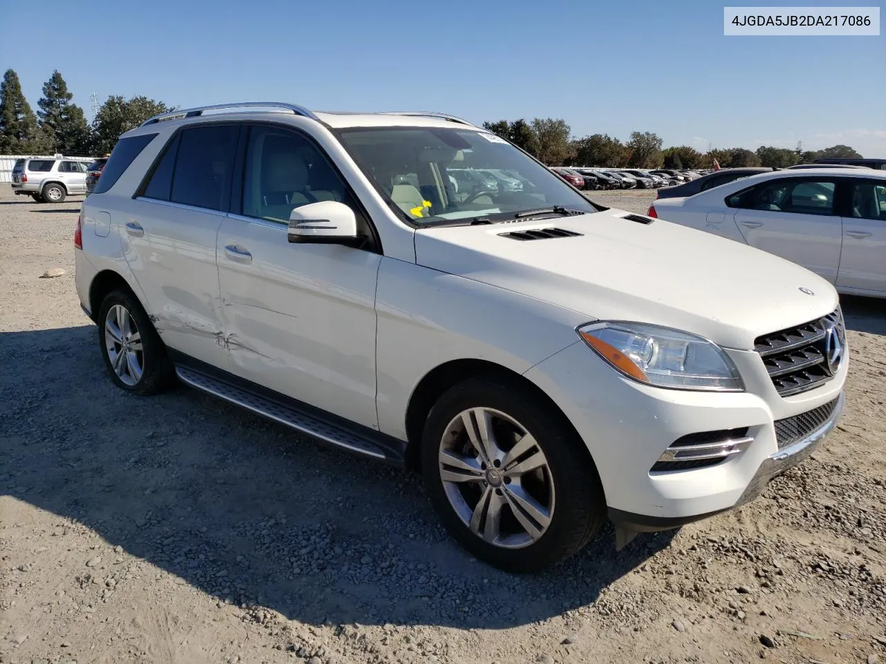 2013 Mercedes-Benz Ml 350 VIN: 4JGDA5JB2DA217086 Lot: 74495714