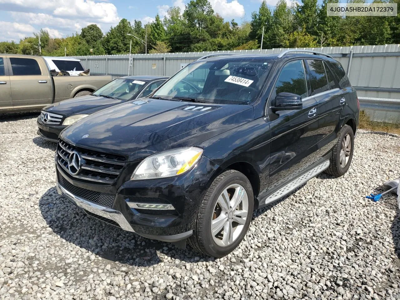 2013 Mercedes-Benz Ml 350 4Matic VIN: 4JGDA5HB2DA172379 Lot: 74538414