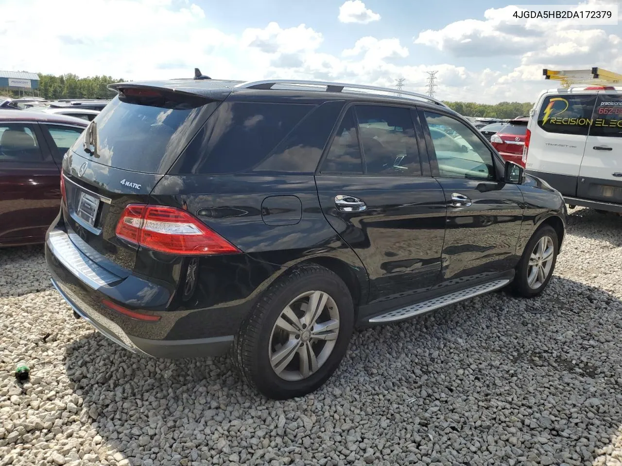 2013 Mercedes-Benz Ml 350 4Matic VIN: 4JGDA5HB2DA172379 Lot: 74538414