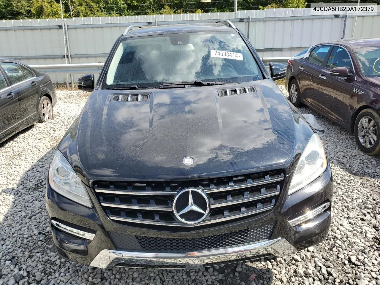 2013 Mercedes-Benz Ml 350 4Matic VIN: 4JGDA5HB2DA172379 Lot: 74538414