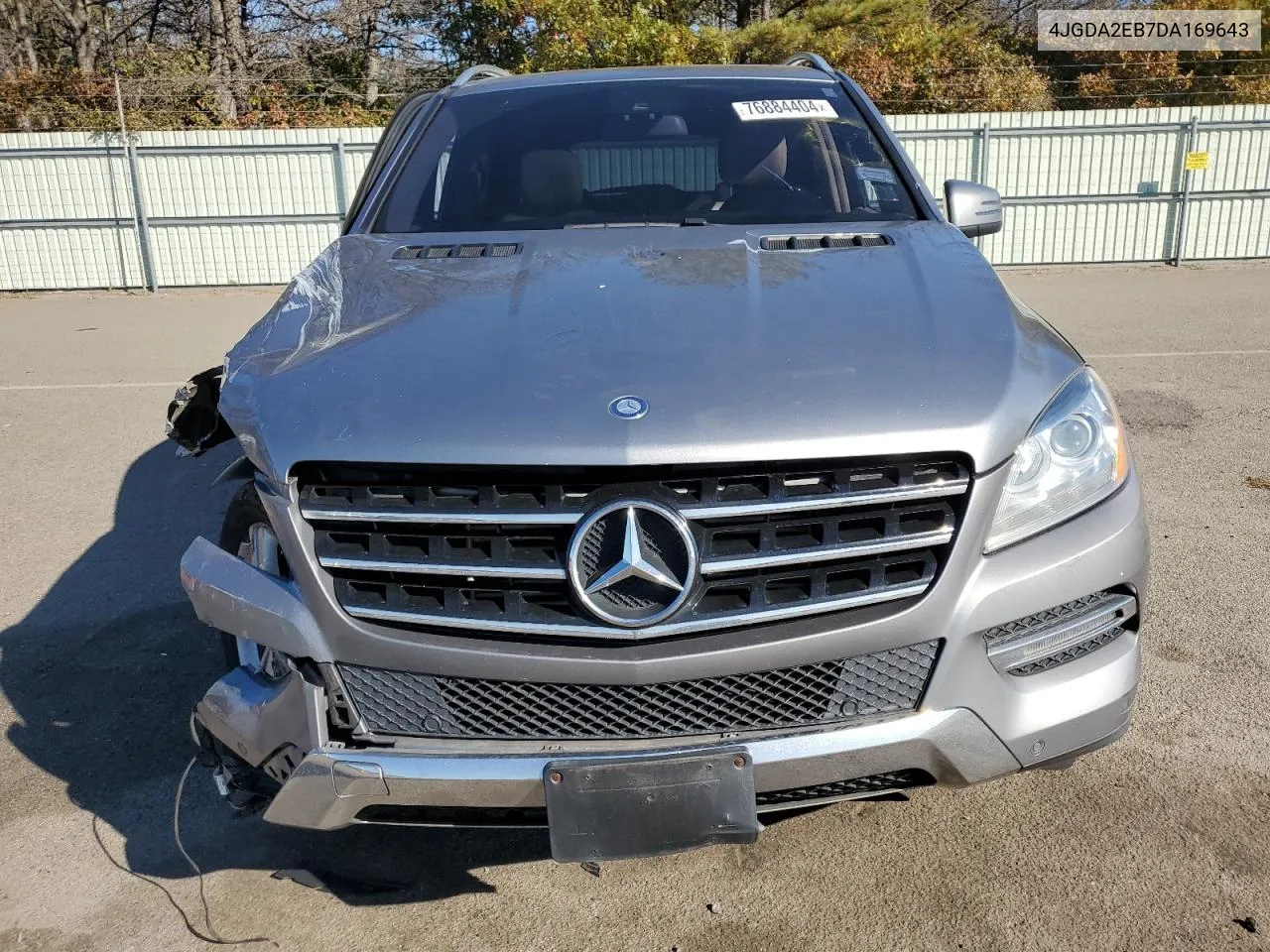 2013 Mercedes-Benz Ml 350 Bluetec VIN: 4JGDA2EB7DA169643 Lot: 76884404