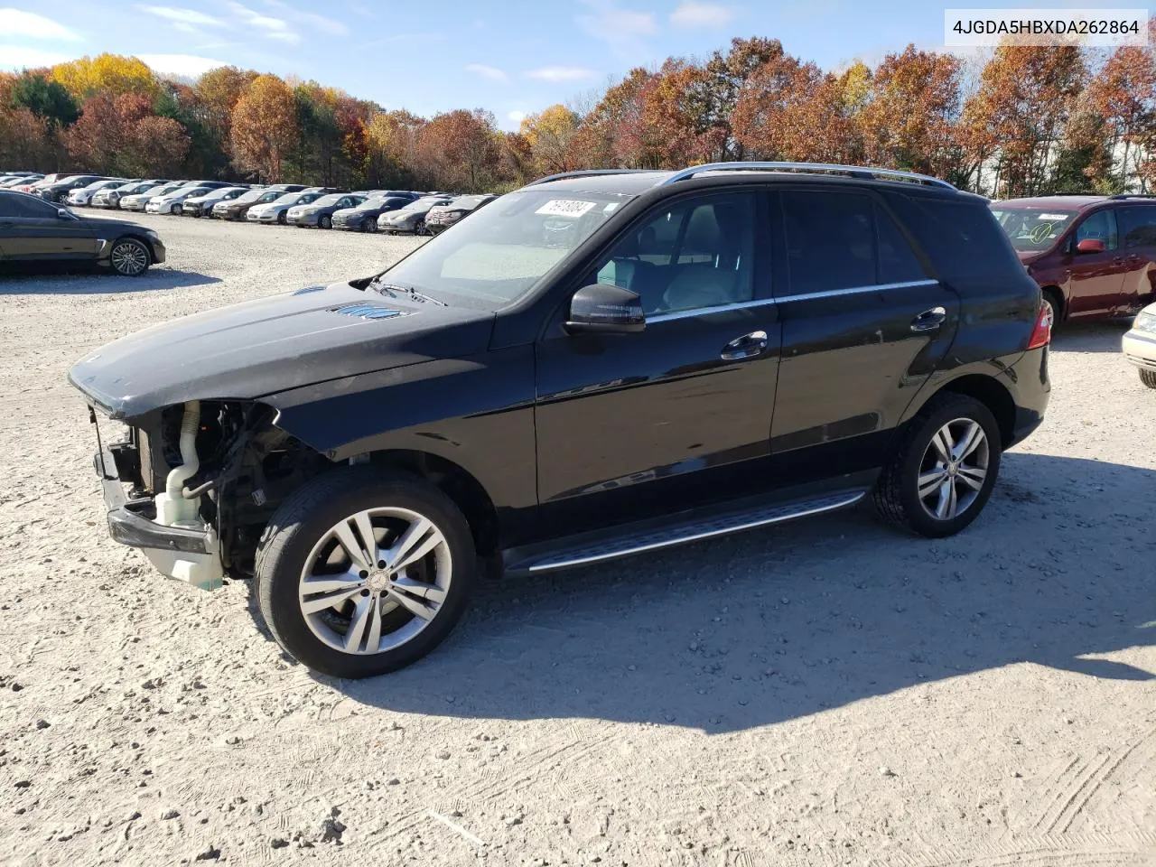 2013 Mercedes-Benz Ml 350 4Matic VIN: 4JGDA5HBXDA262864 Lot: 76918084