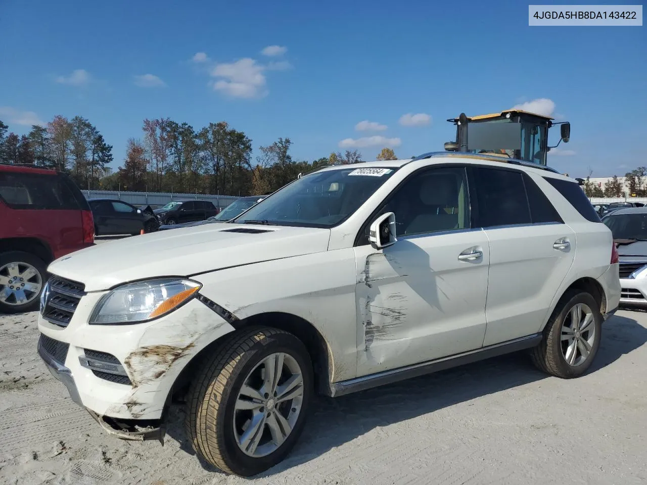 2013 Mercedes-Benz Ml 350 4Matic VIN: 4JGDA5HB8DA143422 Lot: 78025564