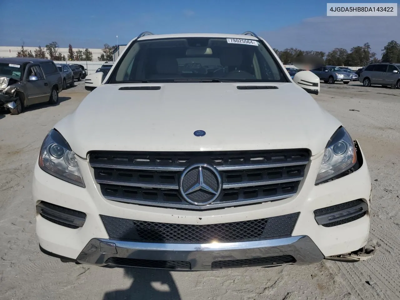 2013 Mercedes-Benz Ml 350 4Matic VIN: 4JGDA5HB8DA143422 Lot: 78025564