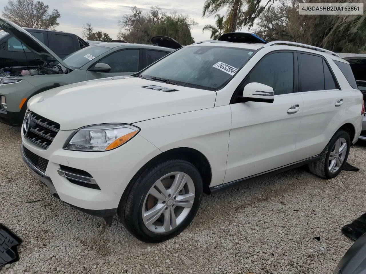 2013 Mercedes-Benz Ml 350 4Matic VIN: 4JGDA5HB2DA163861 Lot: 78232884