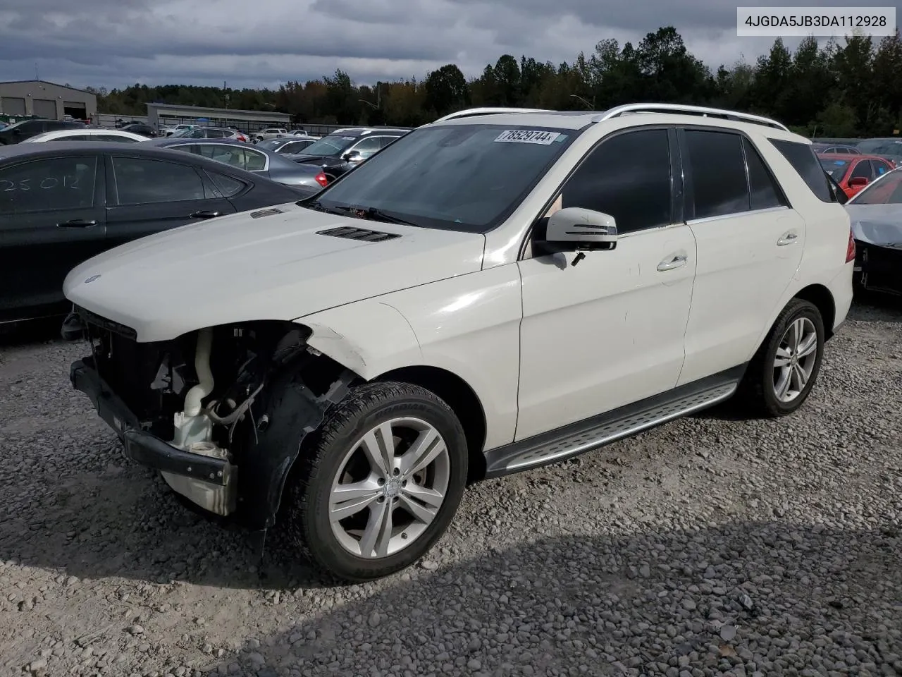 2013 Mercedes-Benz Ml 350 VIN: 4JGDA5JB3DA112928 Lot: 78529744