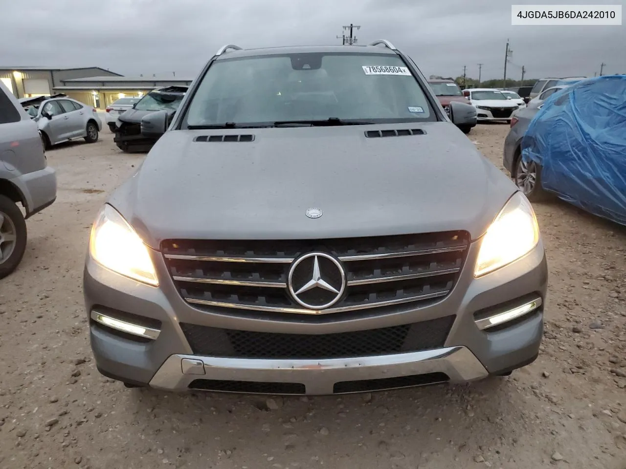 2013 Mercedes-Benz Ml 350 VIN: 4JGDA5JB6DA242010 Lot: 78568604