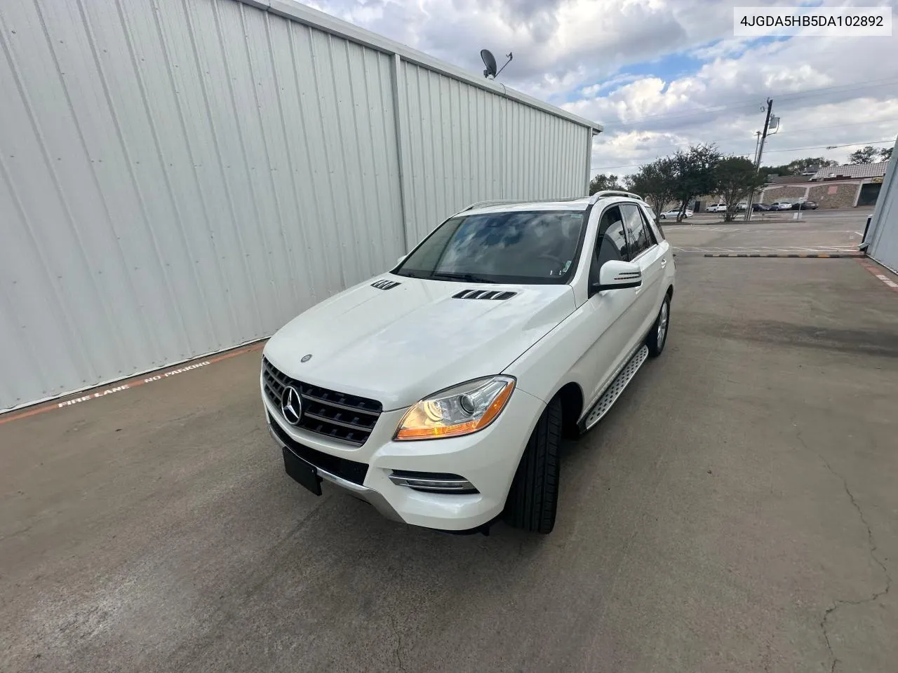 2013 Mercedes-Benz Ml 350 4Matic VIN: 4JGDA5HB5DA102892 Lot: 78758414