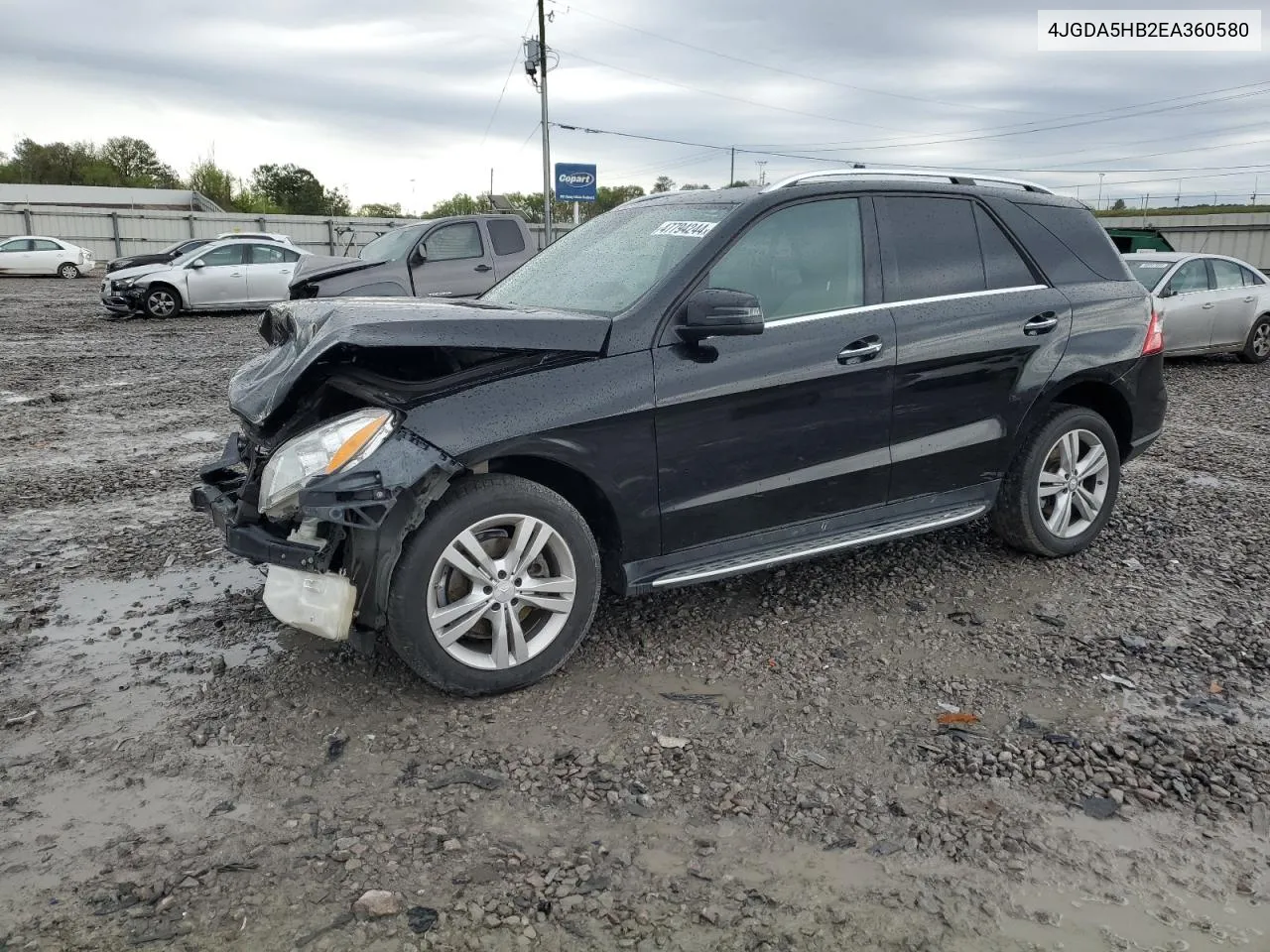 2014 Mercedes-Benz Ml 350 4Matic VIN: 4JGDA5HB2EA360580 Lot: 47794244