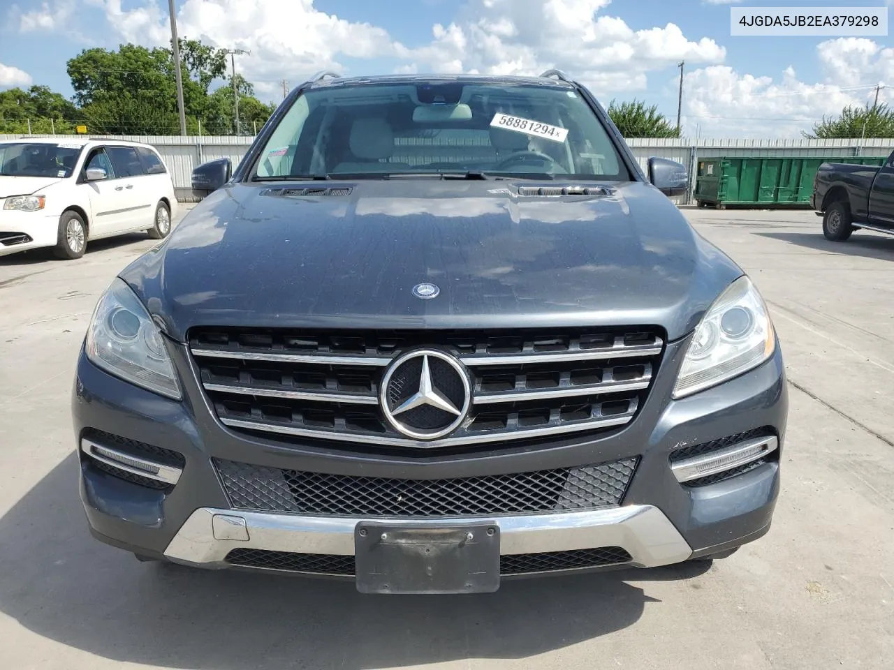 2014 Mercedes-Benz Ml 350 VIN: 4JGDA5JB2EA379298 Lot: 58881294