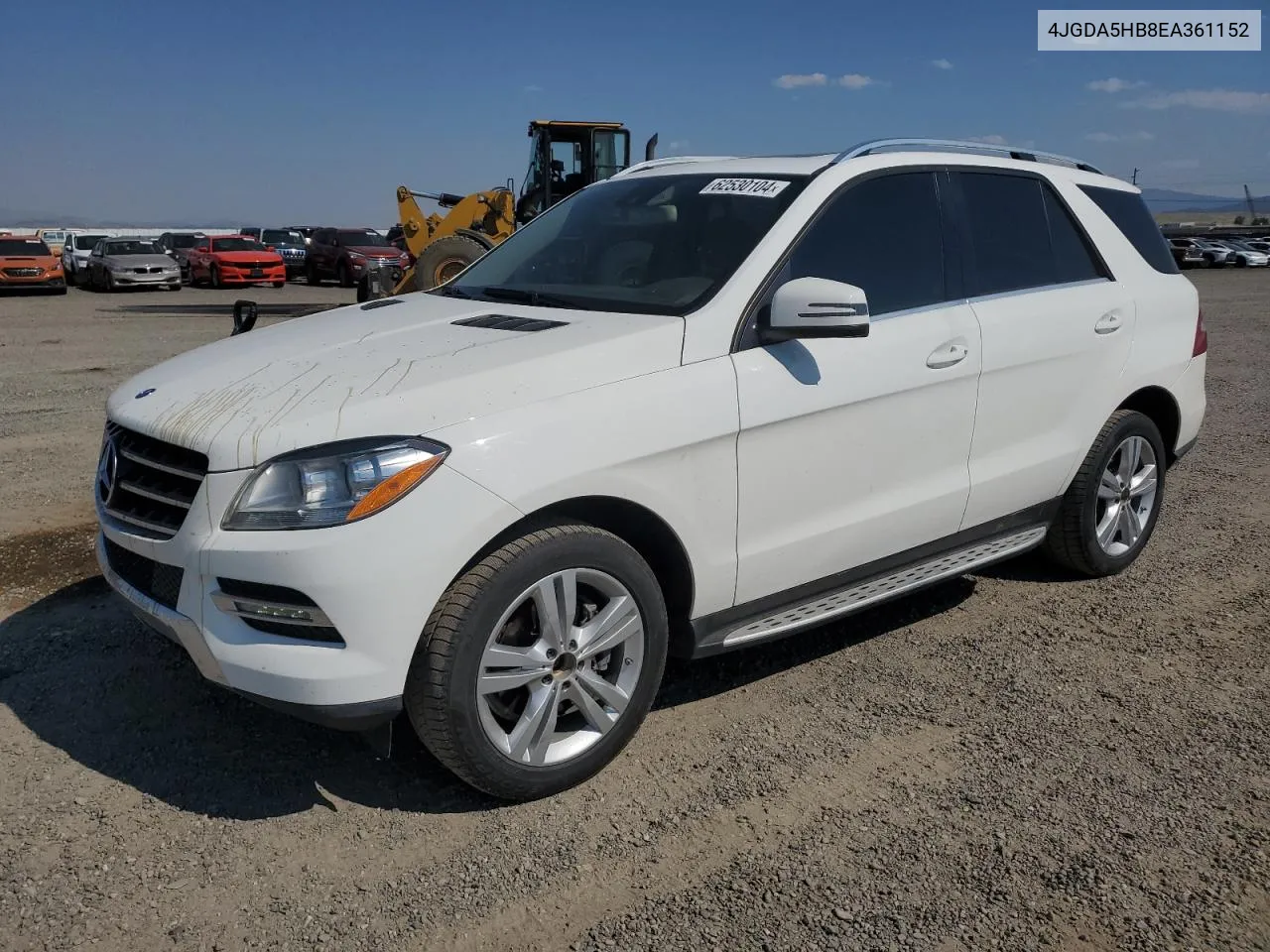 2014 Mercedes-Benz Ml 350 4Matic VIN: 4JGDA5HB8EA361152 Lot: 62530104