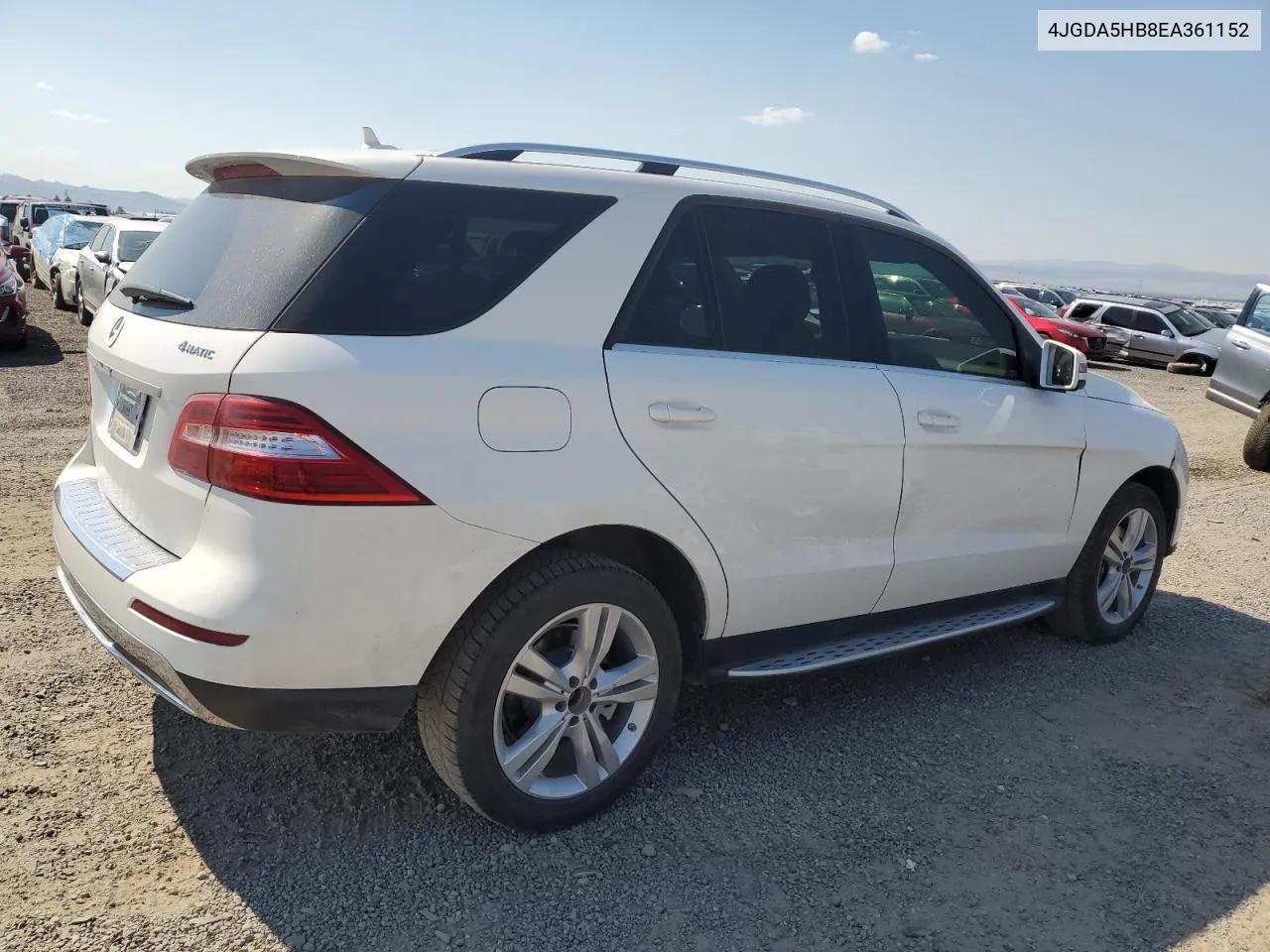 2014 Mercedes-Benz Ml 350 4Matic VIN: 4JGDA5HB8EA361152 Lot: 62530104