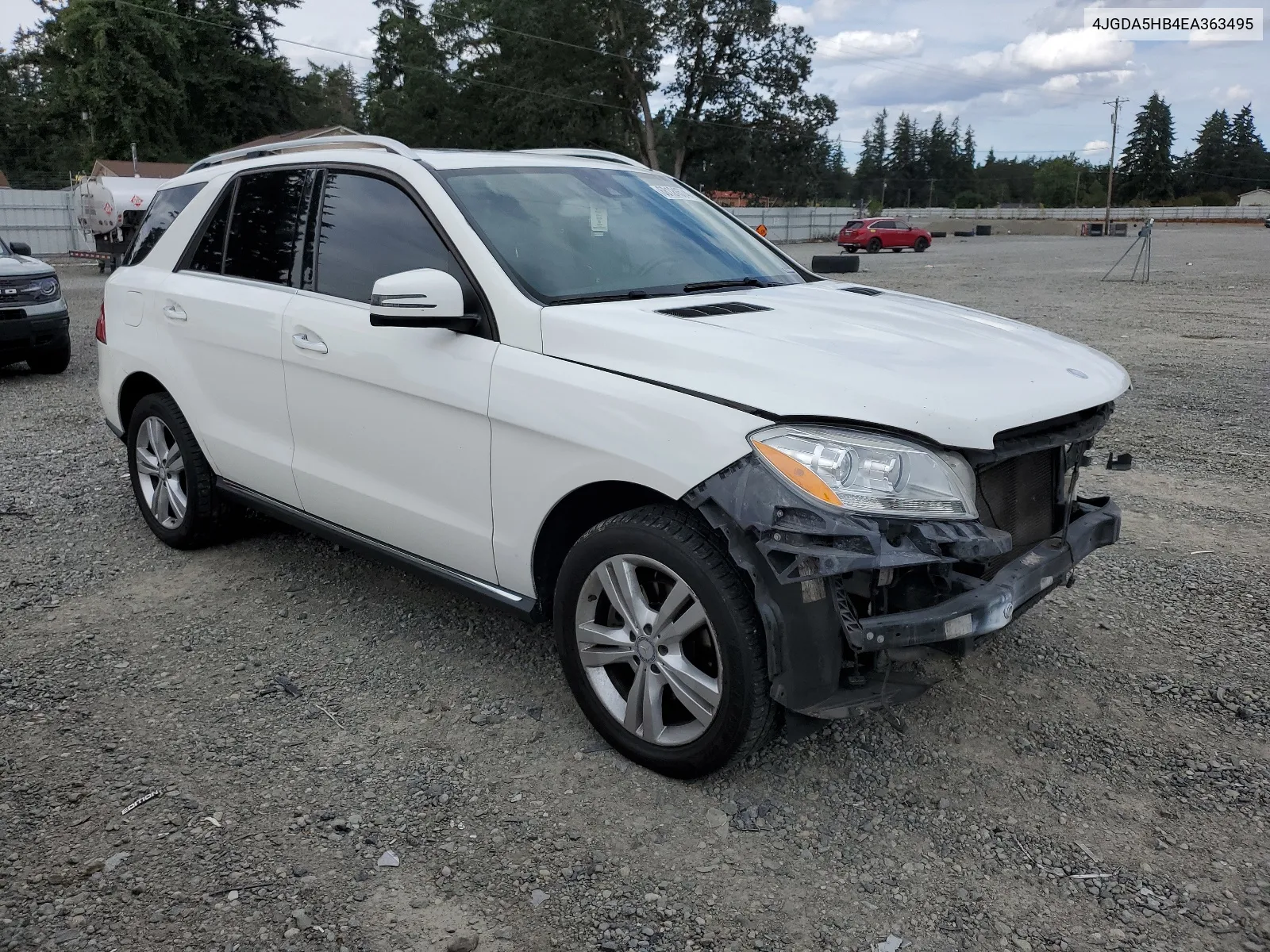 2014 Mercedes-Benz Ml 350 4Matic VIN: 4JGDA5HB4EA363495 Lot: 68124574