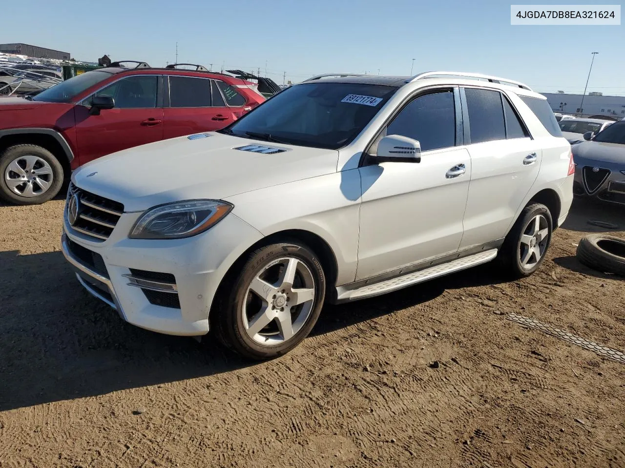 2014 Mercedes-Benz Ml 550 4Matic VIN: 4JGDA7DB8EA321624 Lot: 69121774