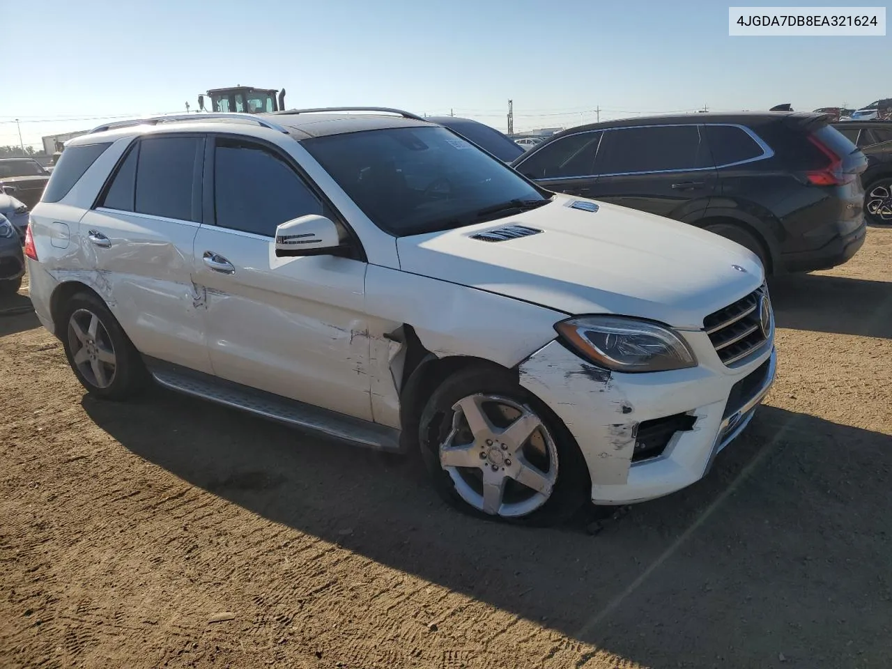 2014 Mercedes-Benz Ml 550 4Matic VIN: 4JGDA7DB8EA321624 Lot: 69121774