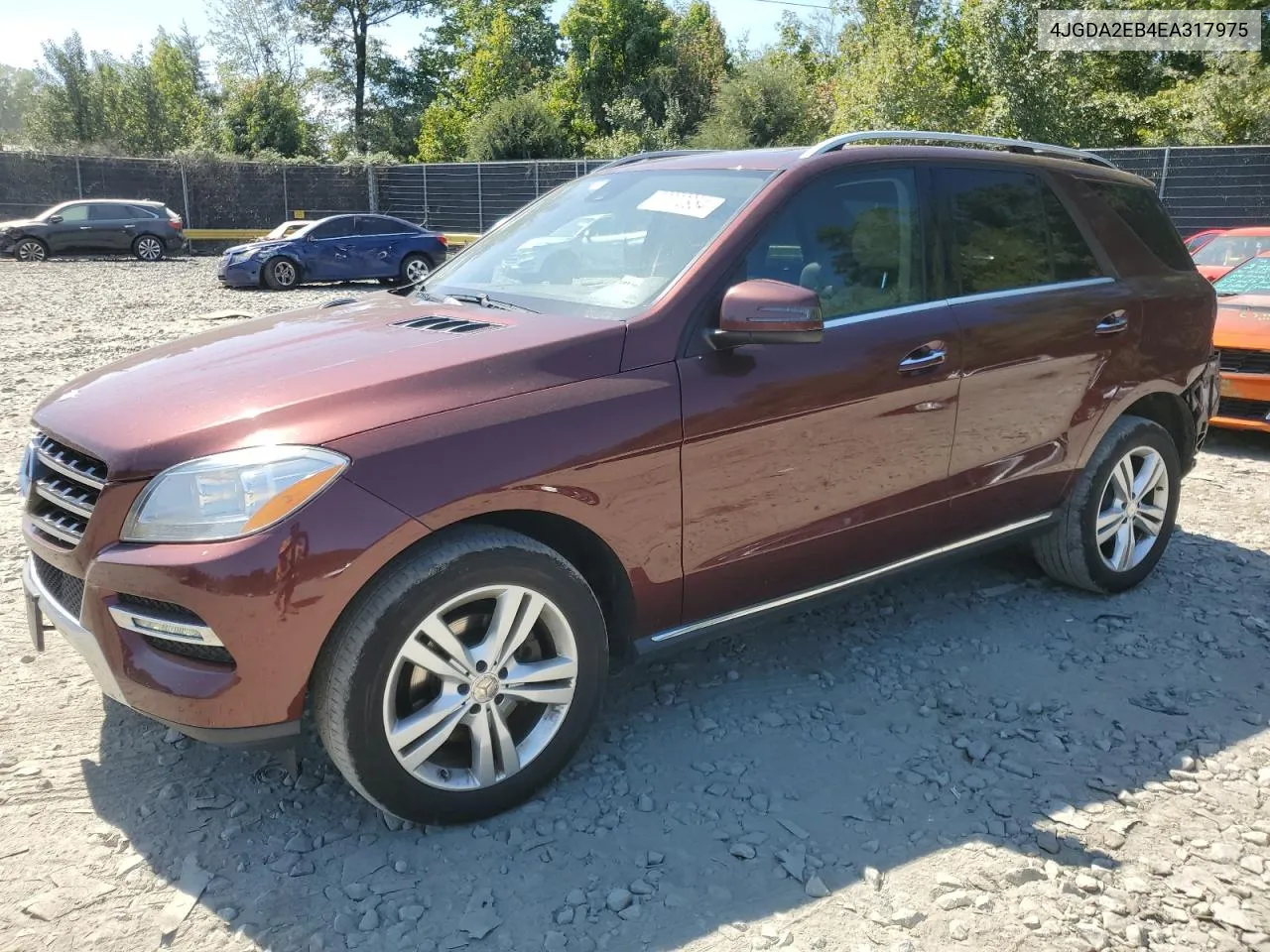 2014 Mercedes-Benz Ml 350 Bluetec VIN: 4JGDA2EB4EA317975 Lot: 70270954