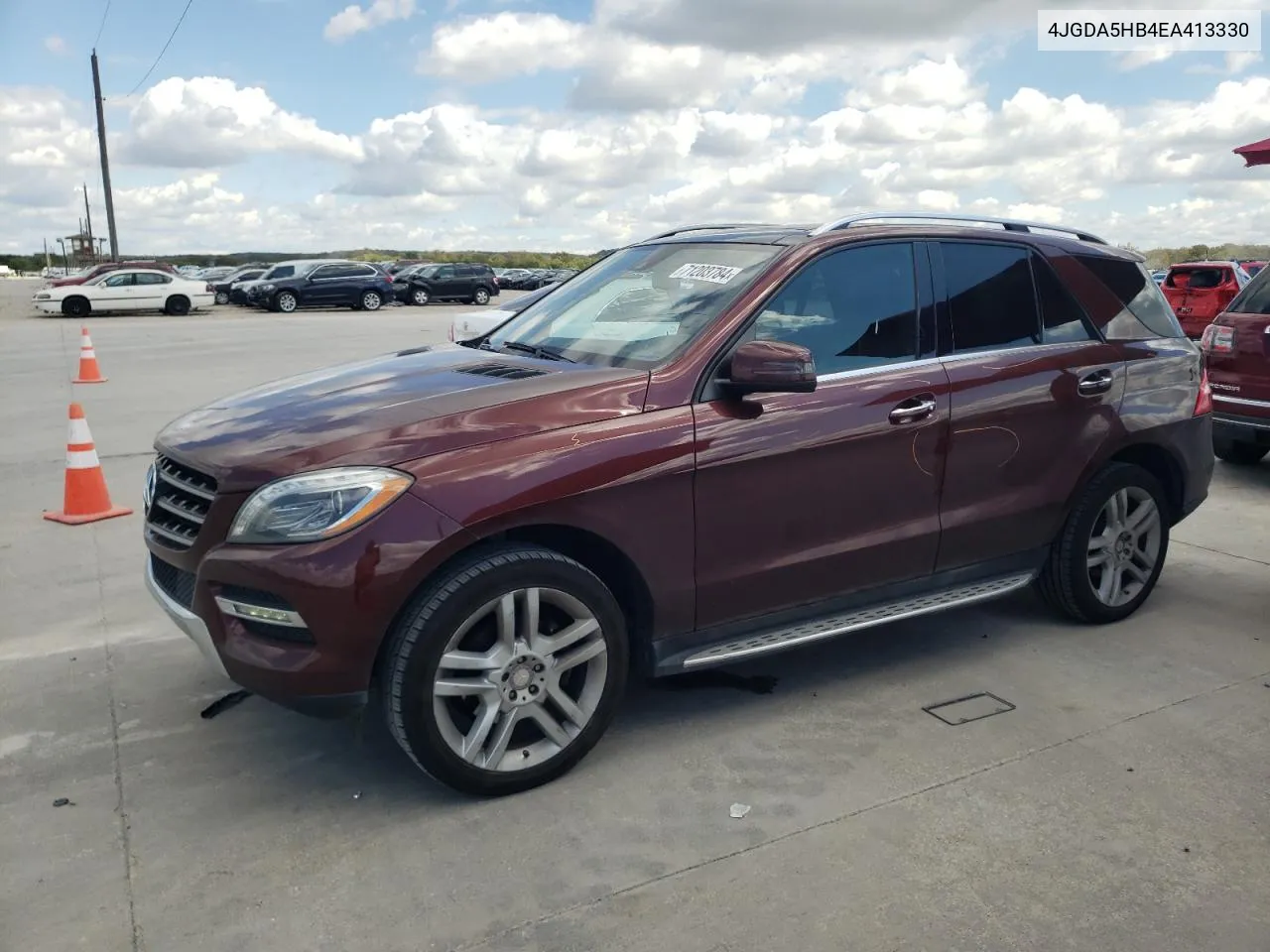 2014 Mercedes-Benz Ml 350 4Matic VIN: 4JGDA5HB4EA413330 Lot: 71203784