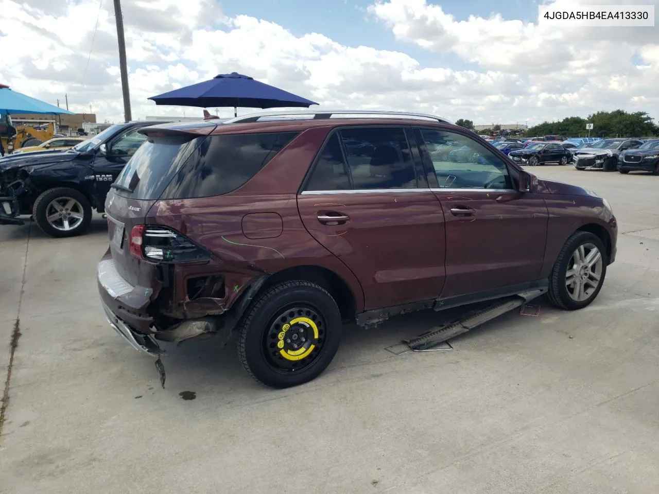 2014 Mercedes-Benz Ml 350 4Matic VIN: 4JGDA5HB4EA413330 Lot: 71203784