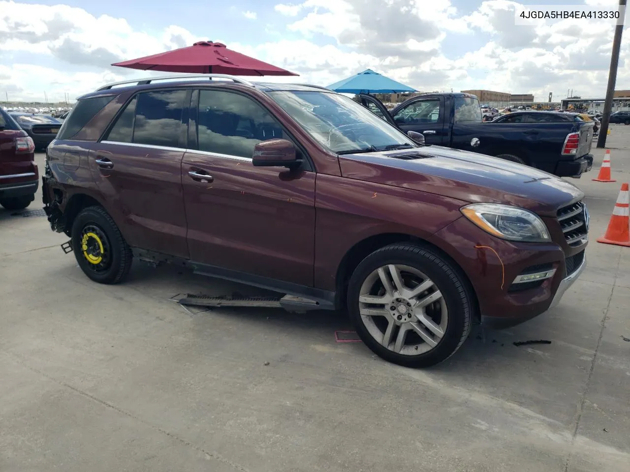 2014 Mercedes-Benz Ml 350 4Matic VIN: 4JGDA5HB4EA413330 Lot: 71203784